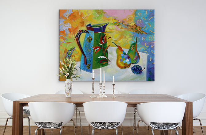Canvas Painting Ideas For Dining Room