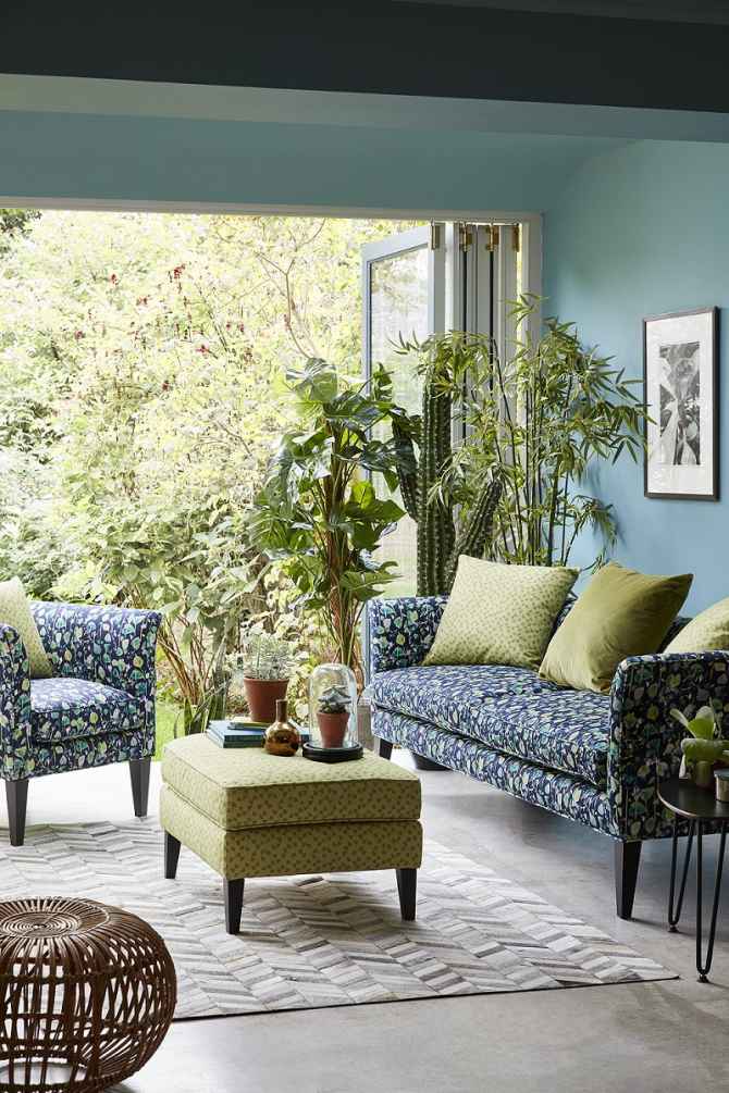 floral patterns with a birch rug