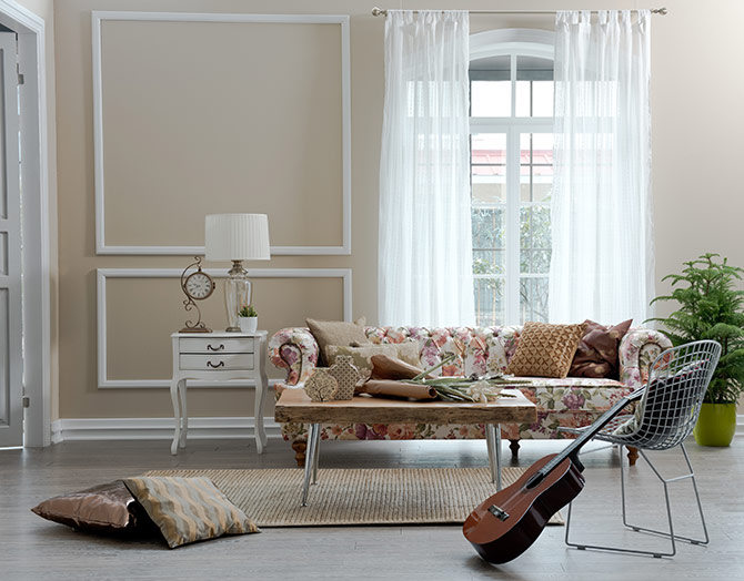 floral patterns as home decor
