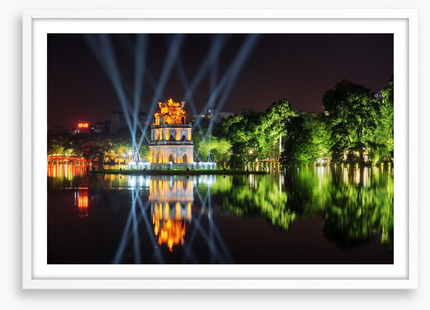 Turtle Tower reflections, Hanoi