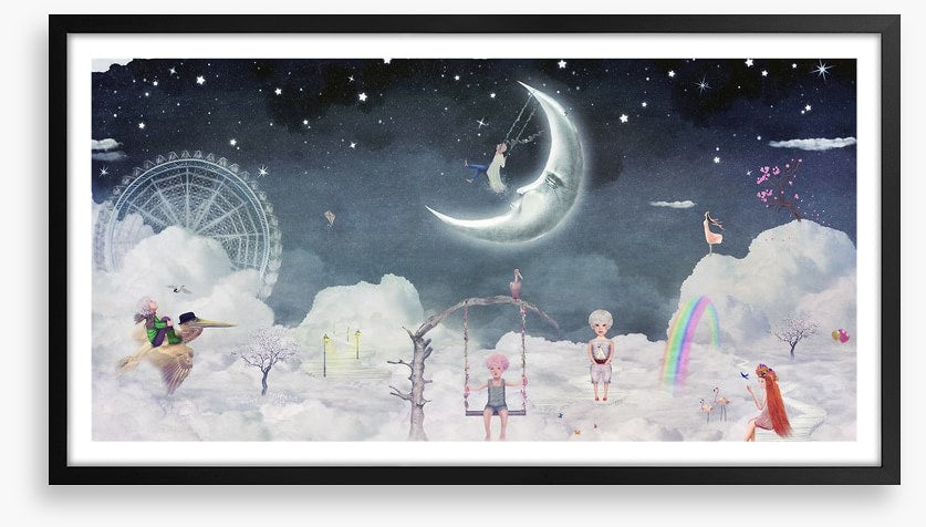 Fairground in the clouds
