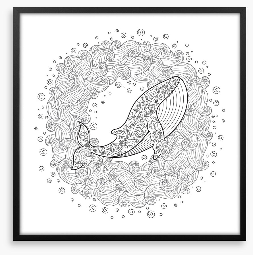 Colour me whale waves