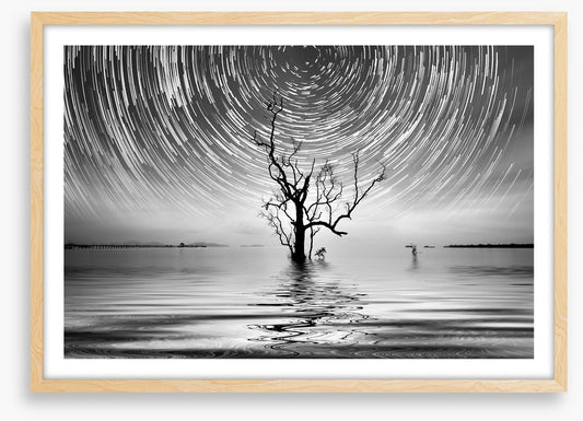 Alone with the star trail