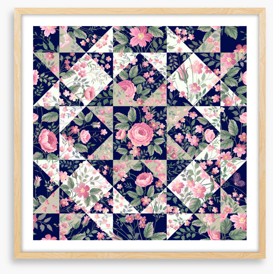 Rosy dusk patchwork
