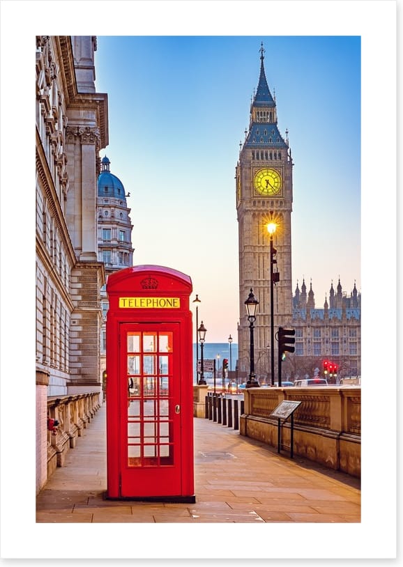 The phone box by Big Ben