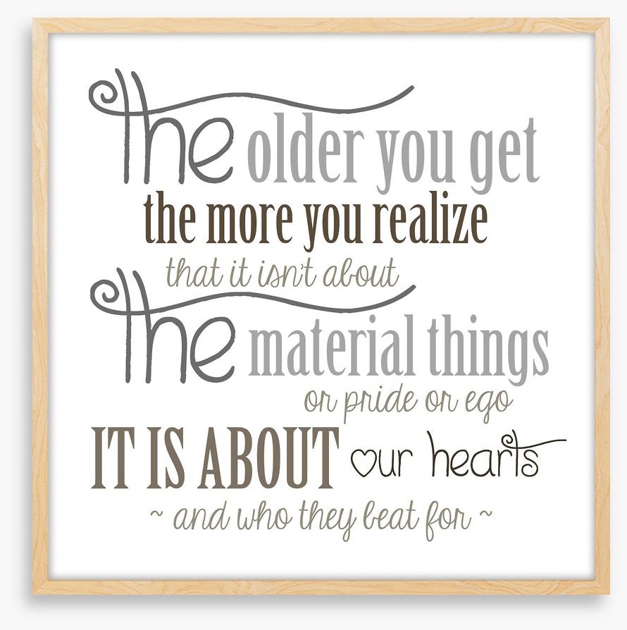 The older you get