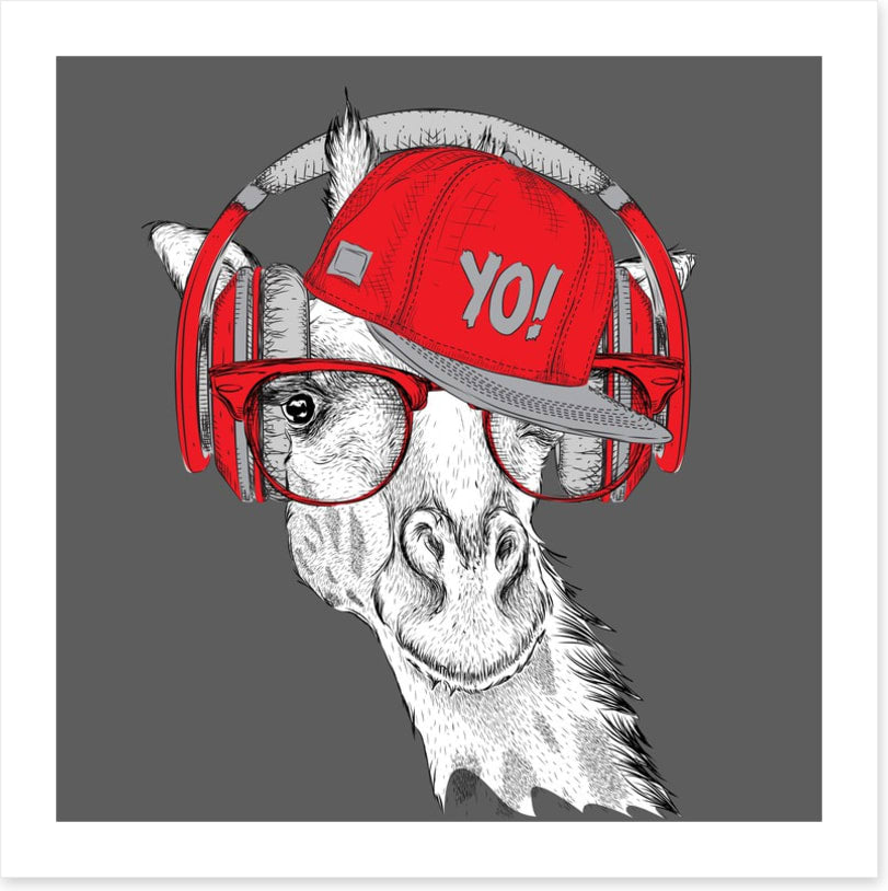 DJ giraffe