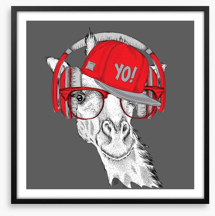 DJ giraffe