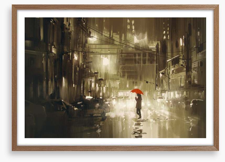 Red umbrella