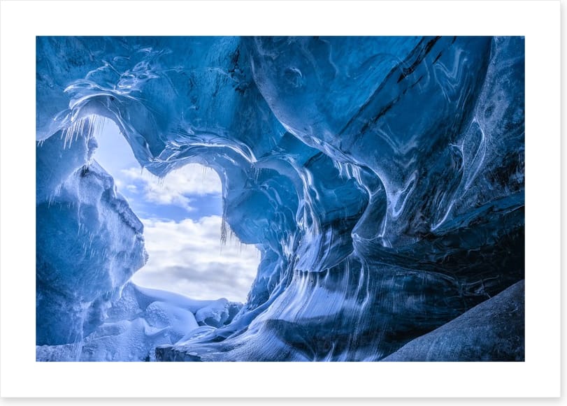 In the icicle cave