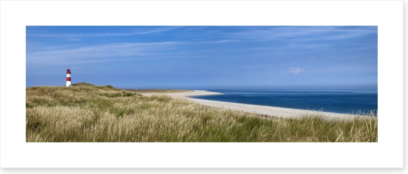 Lonely lighthouse panorama