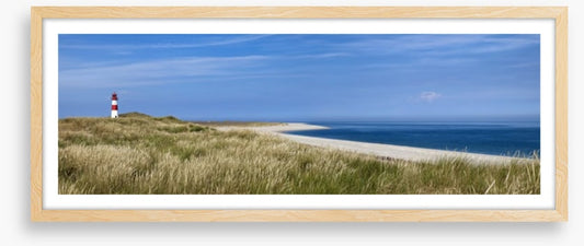 Lonely lighthouse panorama