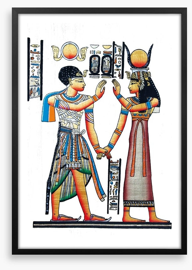 Hieroglyphic handshake