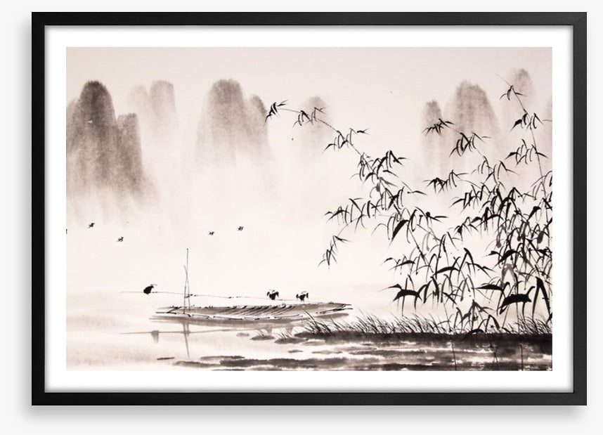 Birds in the bamboo