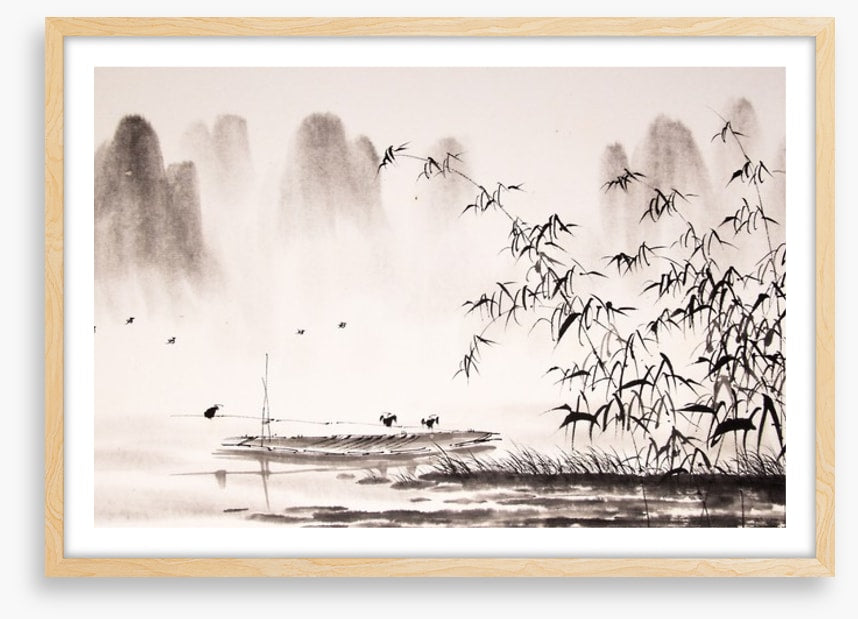 Birds in the bamboo