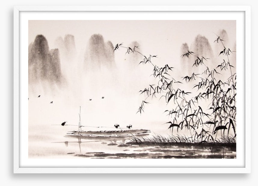 Birds in the bamboo