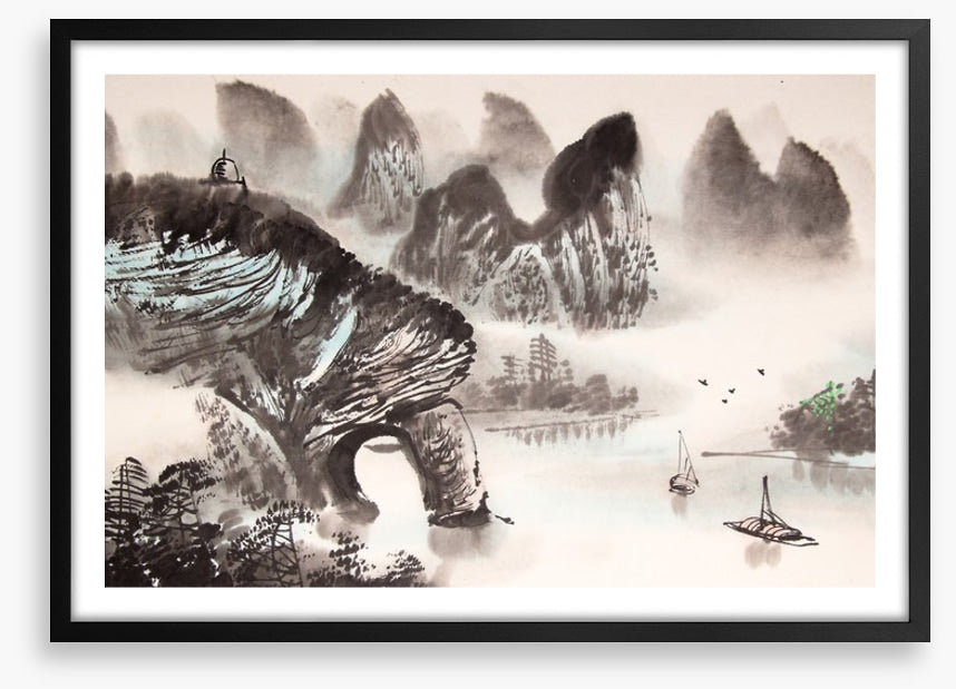 The misty lake arch