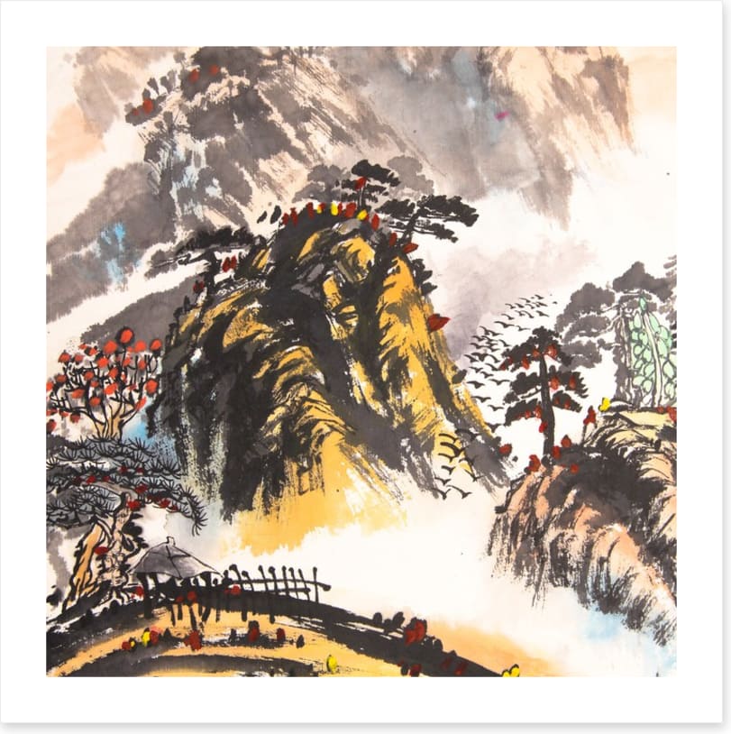 The sunlit mountain