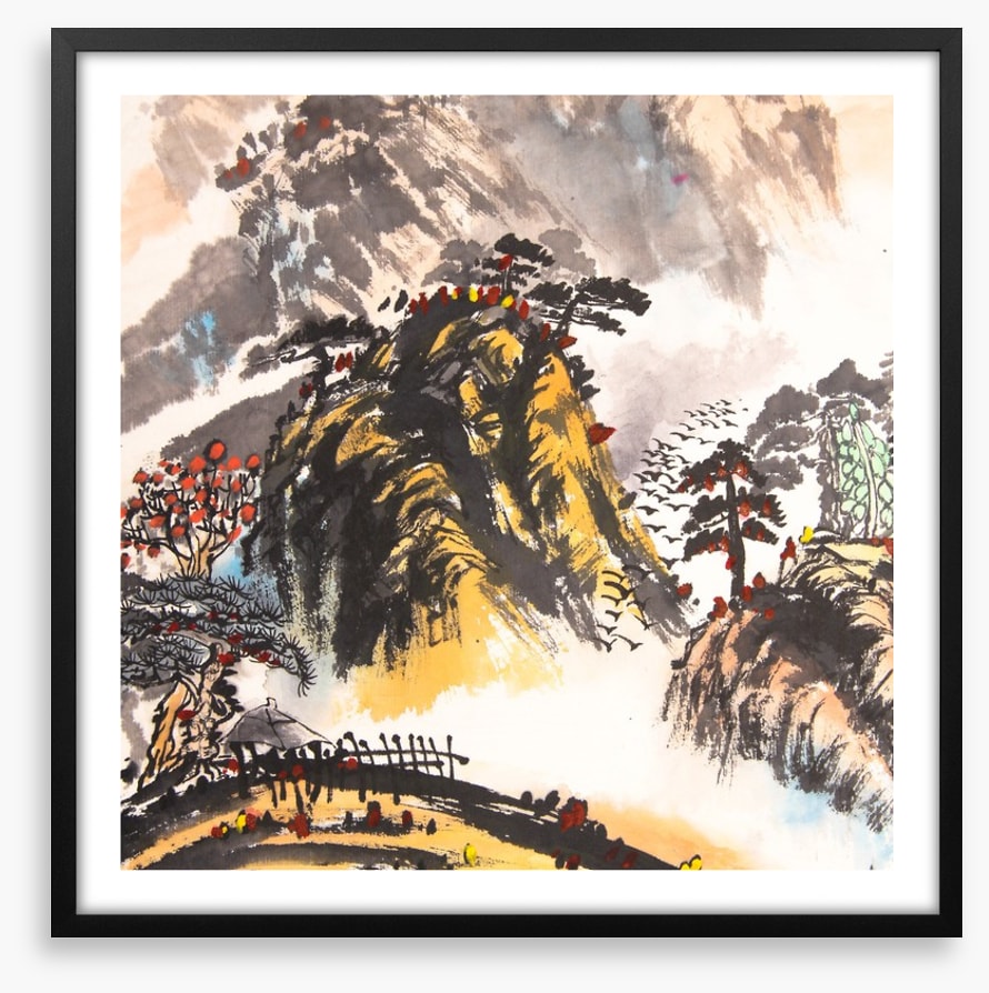The sunlit mountain