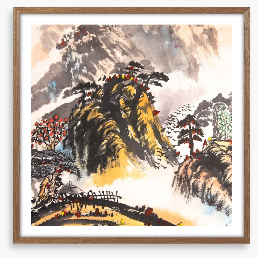 The sunlit mountain