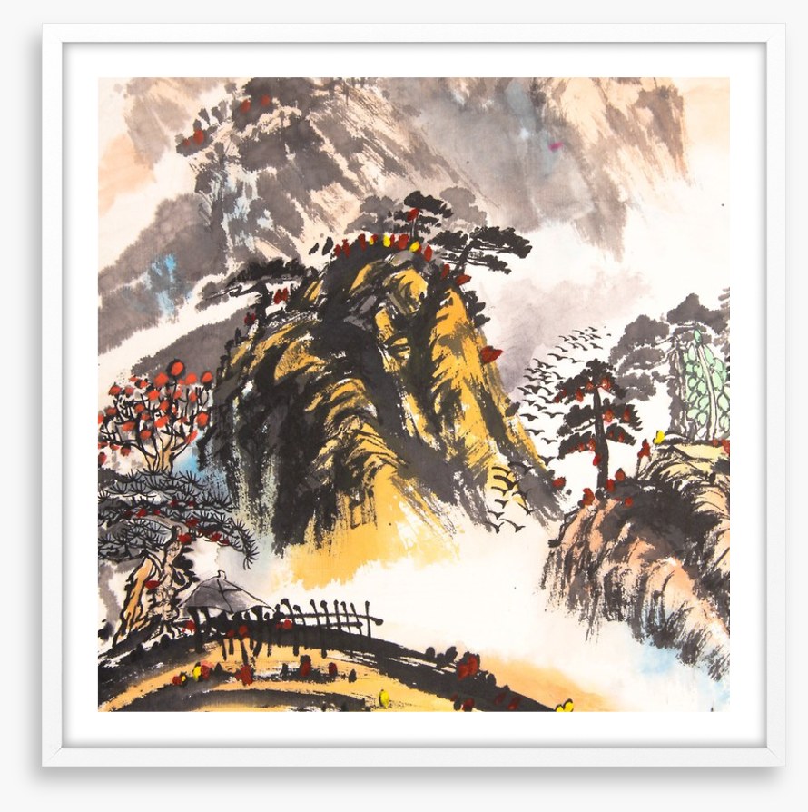 The sunlit mountain