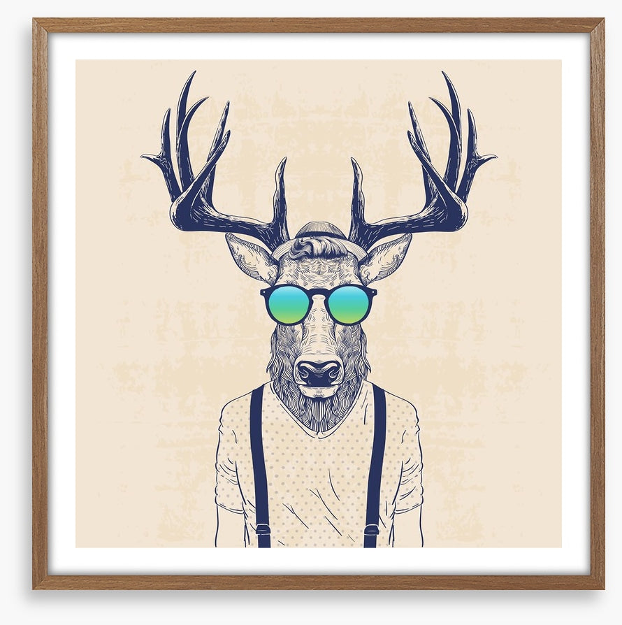 Hipster deer