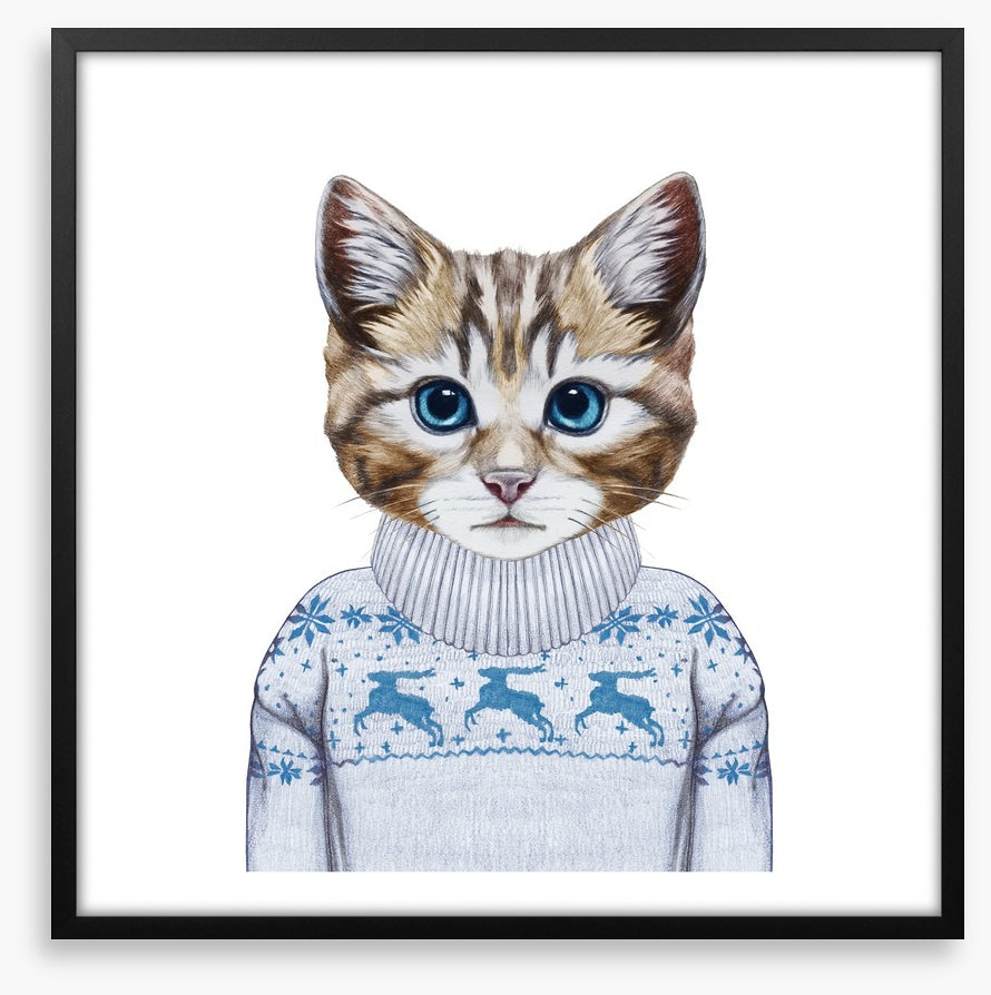 Puss in sweater
