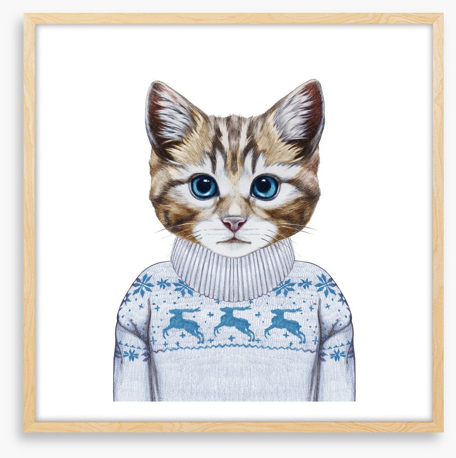 Puss in sweater