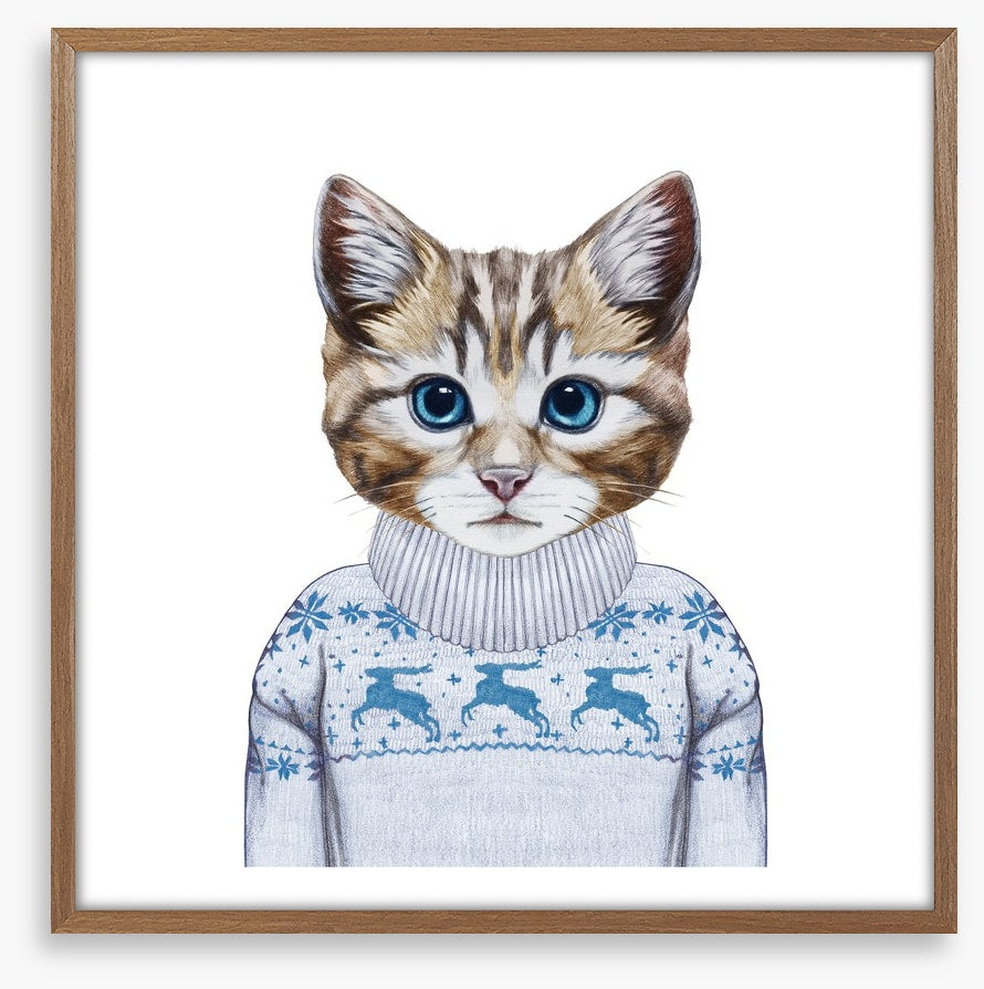 Puss in sweater