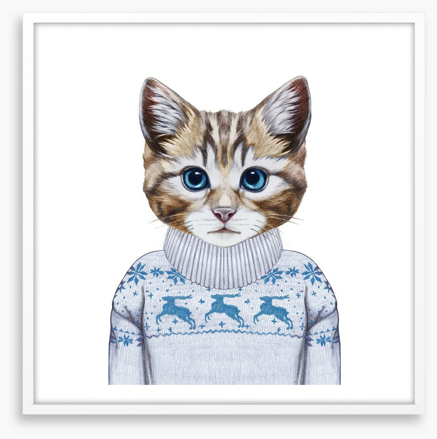 Puss in sweater