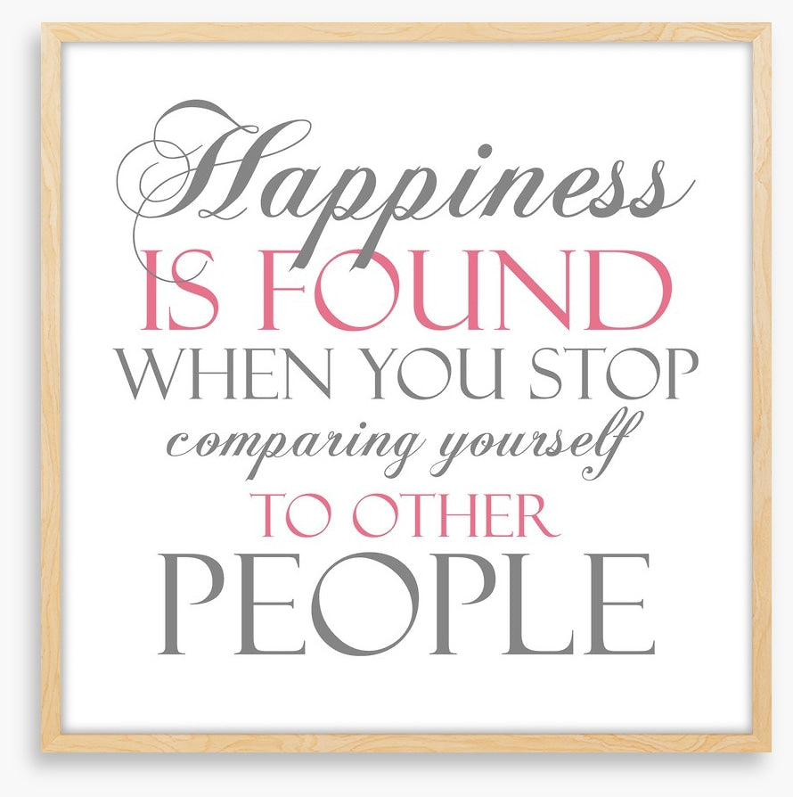 Happiness is found