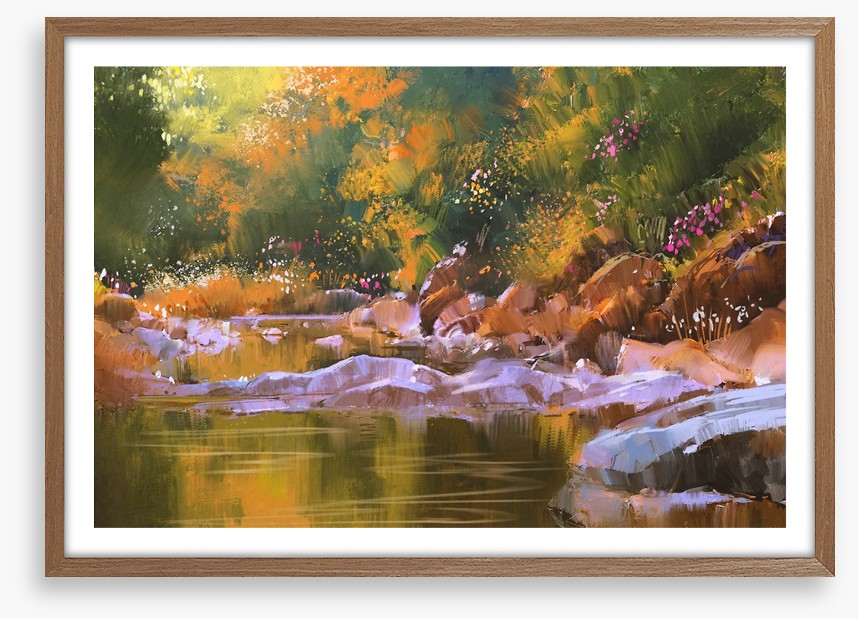 Golden river glow