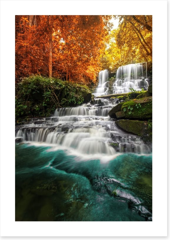 Autumn jungle falls, Thailand