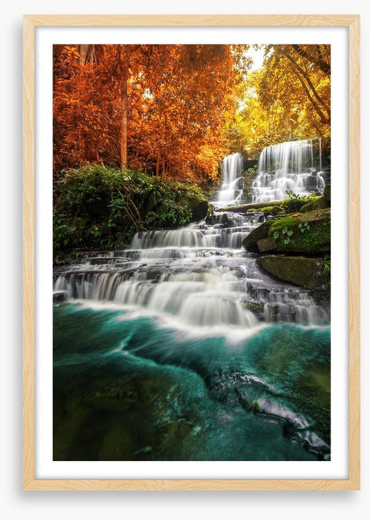 Autumn jungle falls, Thailand