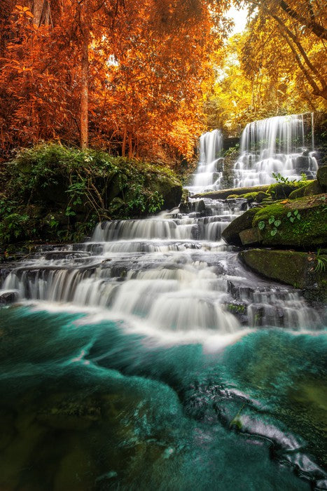 Autumn jungle falls, Thailand