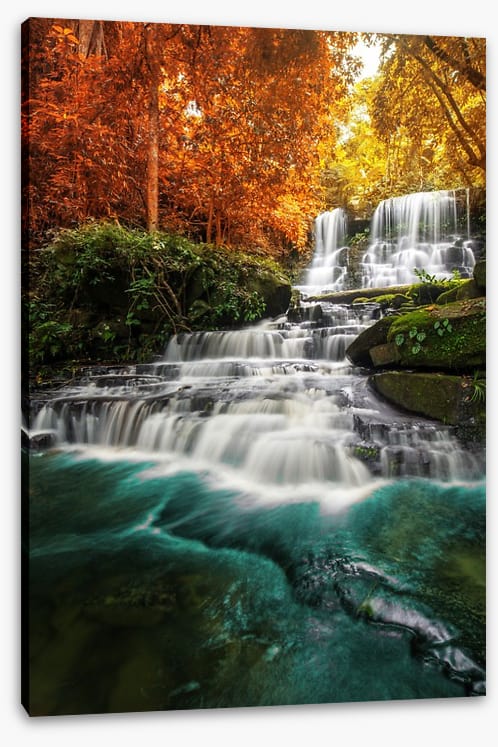Autumn jungle falls, Thailand