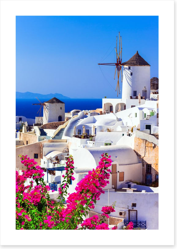 Windmills of Santorini