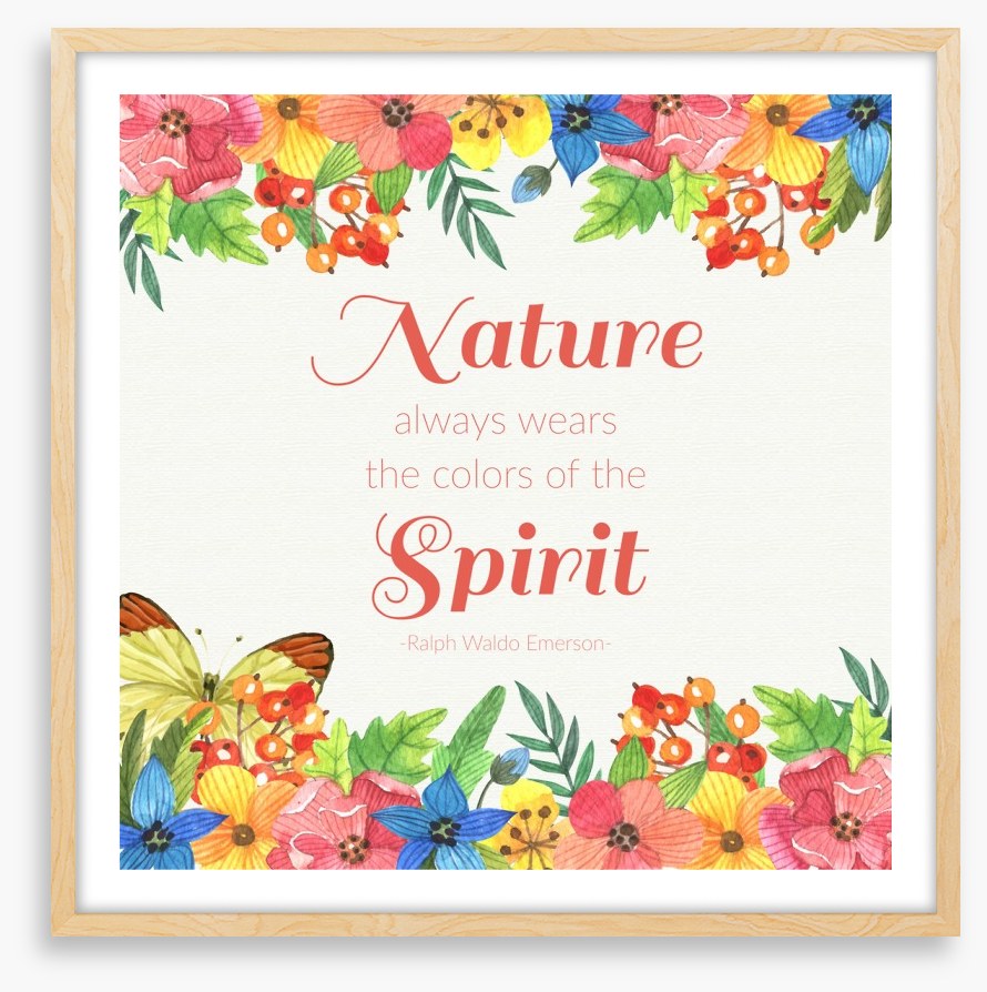 Dressed by nature