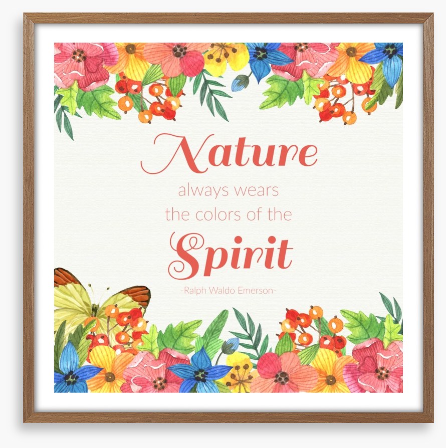 Dressed by nature