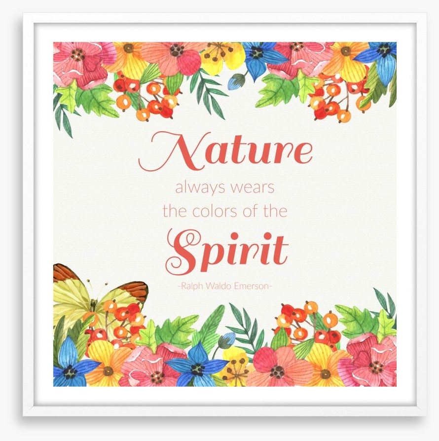 Dressed by nature