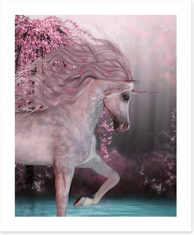 Cherry blossom unicorn