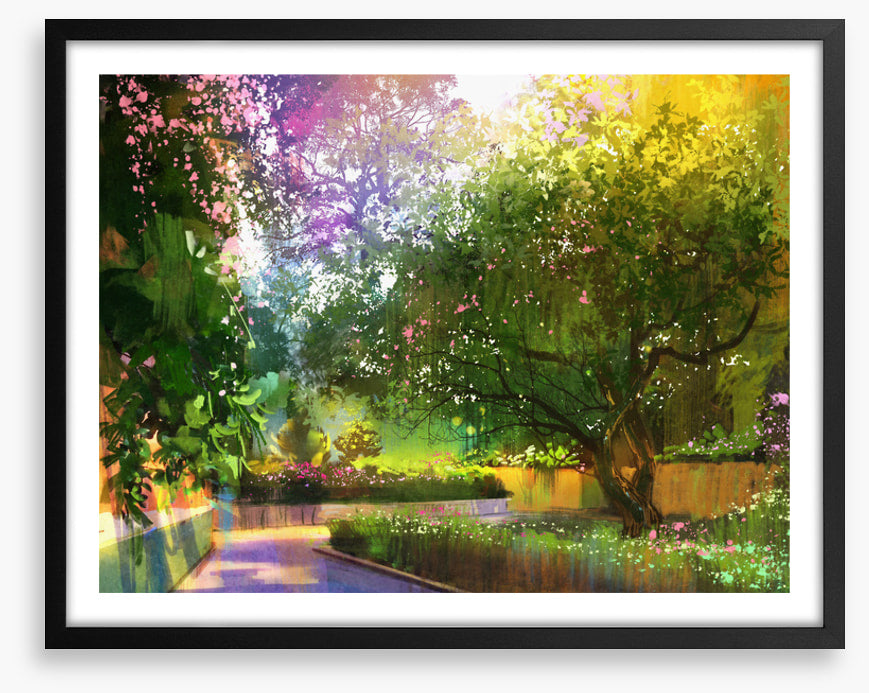 Sunlight in the garden