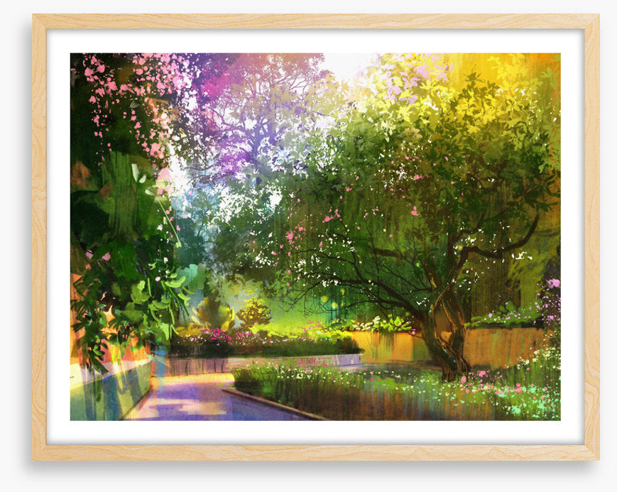 Sunlight in the garden