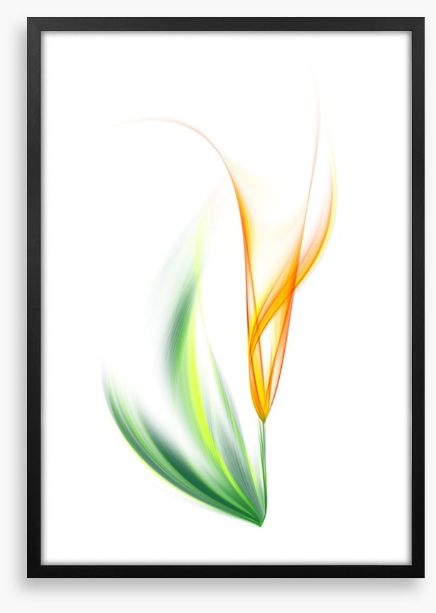 One yellow tulip