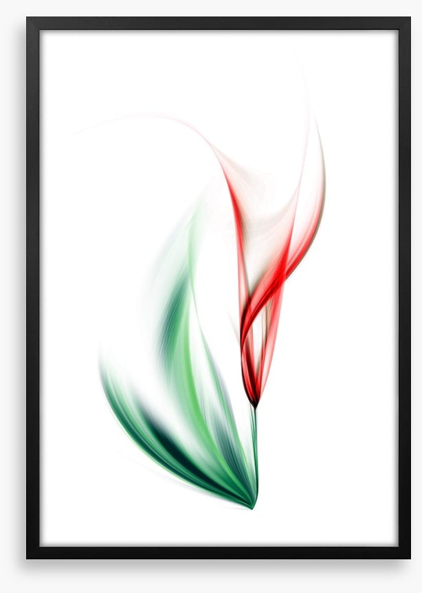 One red tulip