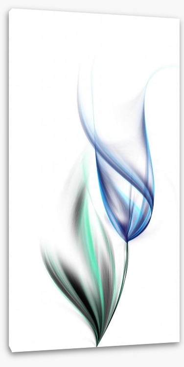 One blue tulip