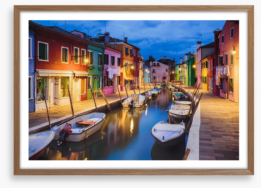 Burano island dusk