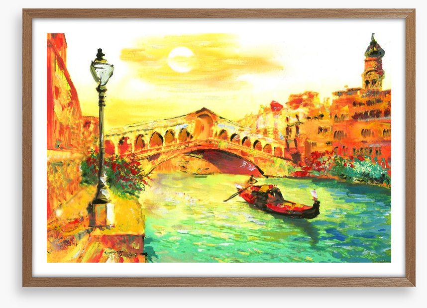 Golden Venice sunset