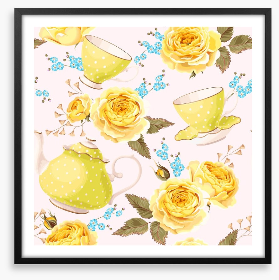 Lemon rose tea