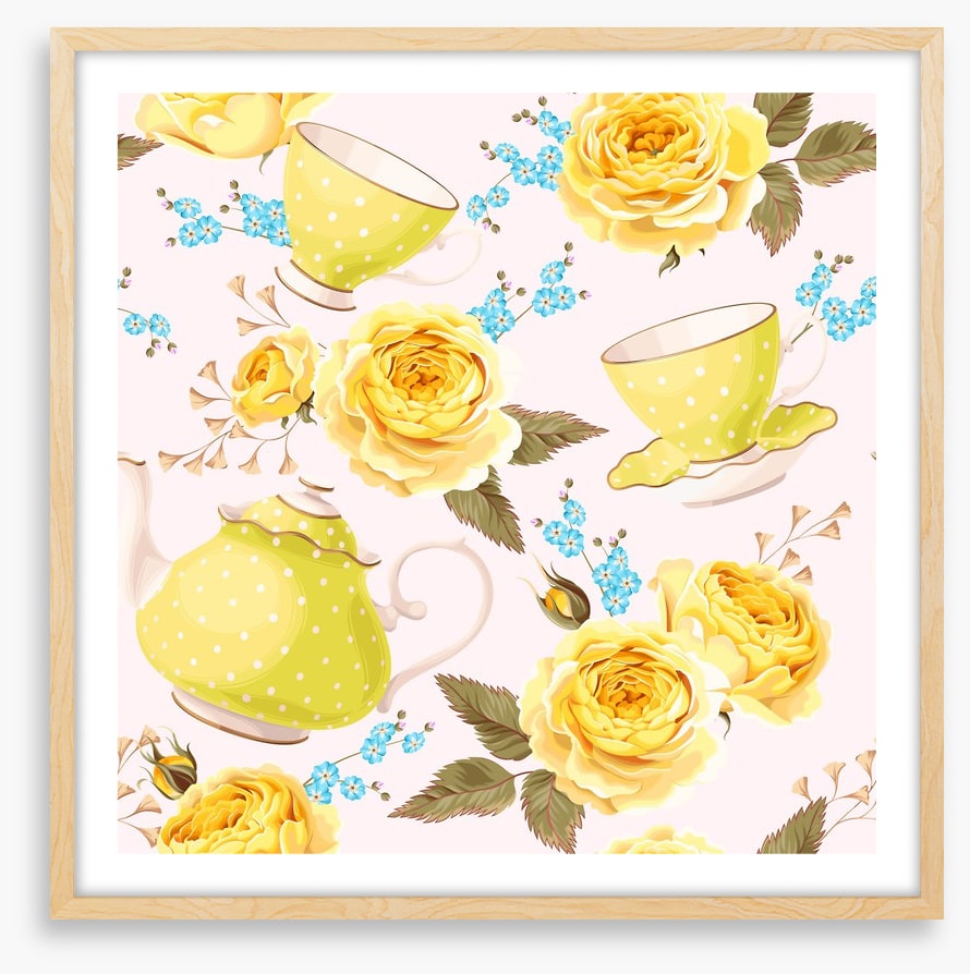 Lemon rose tea